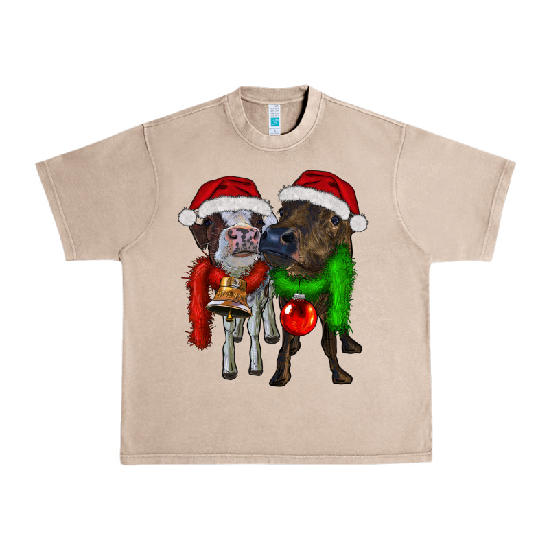 Two Christmas Heifers Urban Heavy Tee by RanaPortraitStore | Teevron