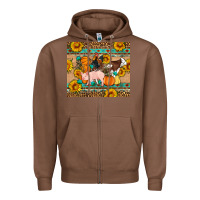 Chestnut Fall Coop Animals Zipper Hoodie - Artiststas