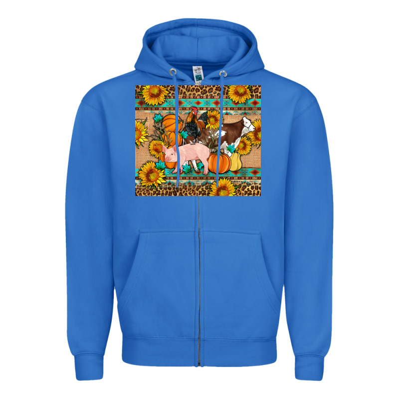 Fall Coop Animals Zipper Hoodie by Artiststas | Teevron