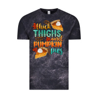 Cloud Black thick thighs and pumpkin pies Vintage Tee - CowGirlArtShop