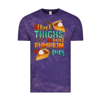 Cloud Purple thick thighs and pumpkin pies Vintage Tee - CowGirlArtShop
