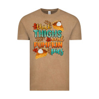 Vintage Coffee thick thighs and pumpkin pies Vintage Tee - CowGirlArtShop