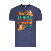 Vintage Denim thick thighs and pumpkin pies Vintage Tee - CowGirlArtShop