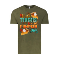 Vintage Olive thick thighs and pumpkin pies Vintage Tee - CowGirlArtShop