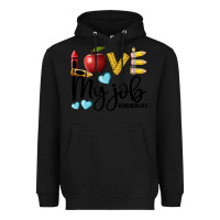 Black love my job teacher life Heavyweight Hoodie - BarkalooDesign