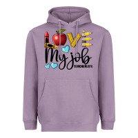 Lavender love my job teacher life Heavyweight Hoodie - BarkalooDesign