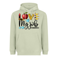Matcha love my job teacher life Heavyweight Hoodie - BarkalooDesign