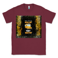 Burgundy they see me rollin' they waitin' school bus Classic Tee - TumblerDesignByShophia