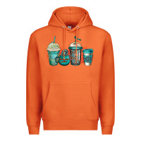 Carrot turquoise junkie coffee cups Premium Hoodie - Jasminsmagicworld