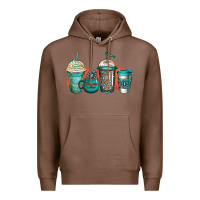 Chestnut turquoise junkie coffee cups Premium Hoodie - Jasminsmagicworld