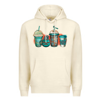 Sandshell turquoise junkie coffee cups Premium Hoodie - Jasminsmagicworld