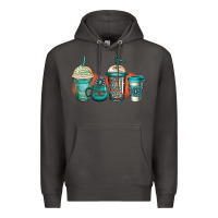 Smoke turquoise junkie coffee cups Premium Hoodie - Jasminsmagicworld