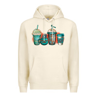 Tofu turquoise junkie coffee cups Premium Hoodie - Jasminsmagicworld