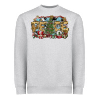Heather Grey peace Heavyweight Sweatshirt - SublimationCraftShop