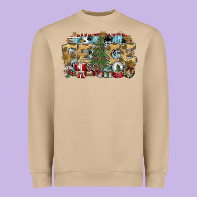 Peace Heavyweight Sweatshirt Designed By Sublimationcraftshop
