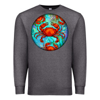 Charcoal Heather crab Premium Sweatshirt - BarkalooDesign