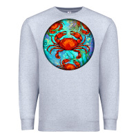 Heather Grey crab Premium Sweatshirt - BarkalooDesign