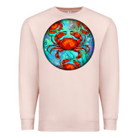 Pale Pink crab Premium Sweatshirt - BarkalooDesign
