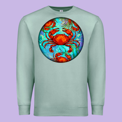 Crab Premium Sweatshirt Designed By Barkaloodesign
