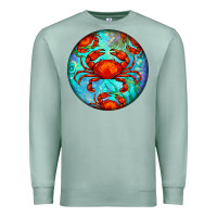 Seafoam crab Premium Sweatshirt - BarkalooDesign