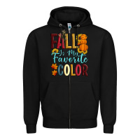 Black Fall Is My Favorite Color Zipper Hoodie - Artiststas