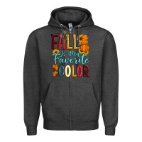 Charcoal Heather Fall Is My Favorite Color Zipper Hoodie - Artiststas