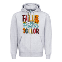 Heather Grey Fall Is My Favorite Color Zipper Hoodie - Artiststas