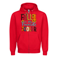Red Fall Is My Favorite Color Zipper Hoodie - Artiststas