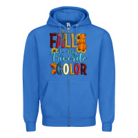 True Royal Fall Is My Favorite Color Zipper Hoodie - Artiststas