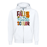 White Fall Is My Favorite Color Zipper Hoodie - Artiststas