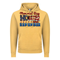 Vintage Mustard Memorial day honor and remember 4th of july Vintage Hoodie - CowGirlArtShop