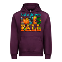 Mauve Wine just a girl who loves fall Urban Hoodie - AdoDesignShop