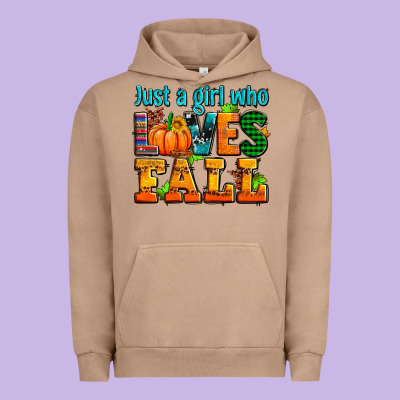 Just A Girl Who Loves Fall Urban Hoodie Designed By Adodesignshop