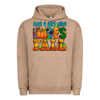 Pigment Burro just a girl who loves fall Urban Hoodie - AdoDesignShop
