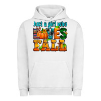 Pigment Lunar Rock just a girl who loves fall Urban Hoodie - AdoDesignShop