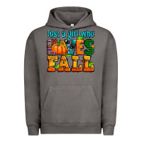 Pigment Tornado just a girl who loves fall Urban Hoodie - AdoDesignShop