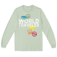 Matcha world traveler passport stamp gift shirt for men and women t shirt Long Sleeve Tee - trangStudio