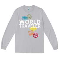 Moon Dust world traveler passport stamp gift shirt for men and women t shirt Long Sleeve Tee - trangStudio