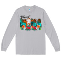 Moon Dust Blessed Mama Flowers Cow Long Sleeve Tee - CowCowDesign