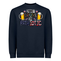 Navy I'm Not Drunk I'm Patriotic Heavyweight Sweatshirt - CowhideDigitalArt