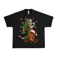 Black heifer cow gnomies christmas tree Urban Heavy Tee - CowGirlArtShop