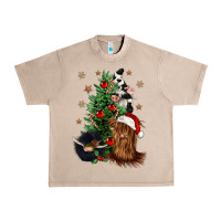 French Oak heifer cow gnomies christmas tree Urban Heavy Tee - CowGirlArtShop