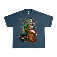 Midnight Navy heifer cow gnomies christmas tree Urban Heavy Tee - CowGirlArtShop