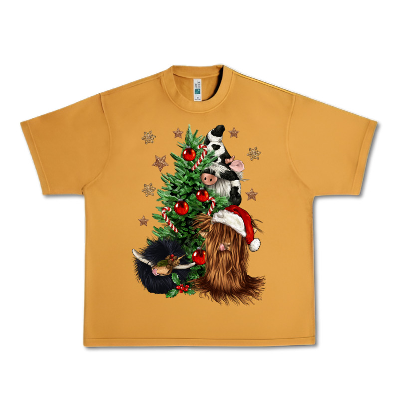Heifer Cow Gnomies Christmas Tree Urban Heavy Tee by CowGirlArtShop | Teevron