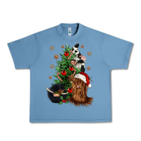 Pebble Blue heifer cow gnomies christmas tree Urban Heavy Tee - CowGirlArtShop