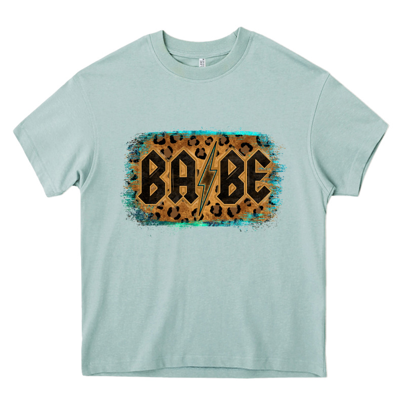 Leopard Pattern Babe Tried Heavy Core Tee by Bettercallsaul | Teevron