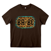 Chocolate Brown Leopard Pattern Babe Tried Heavy Core Tee - Bettercallsaul