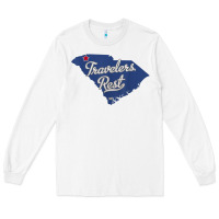 White travelers rest south carolina sc map Long Sleeve Tee - trangStudio