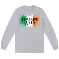 Moon Dust Tiocfaidh Ar La Vintage Ireland Irish Flag Gifts For Men Long Sleeve Tee - trangStudio