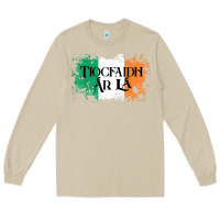 Mushroom Tiocfaidh Ar La Vintage Ireland Irish Flag Gifts For Men Long Sleeve Tee - trangStudio
